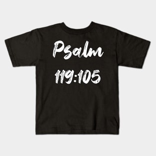 Psalm 119:105 Text Kids T-Shirt